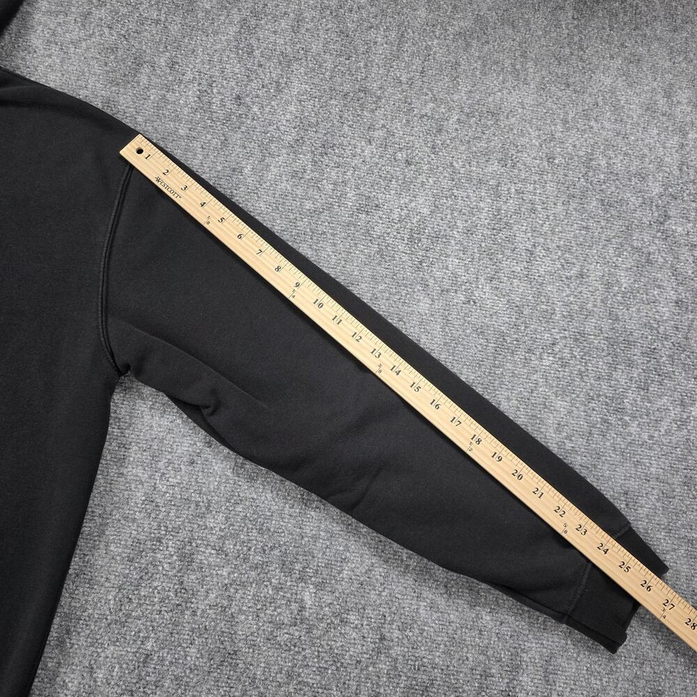 Carhartt Hoodie Mens Large Black Loose Fit EFCO Logo Fleece Pullover Workwear - Picture 6 of 16
